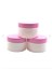 Beyaz Pembe Boş Krem Kutusu 25 ml Seyahat Boy Mini Organizer Şampuan-Losyon-Krem Haznesi x 5 Adet 2