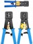 Yeni Nesil Ez RJ45 Sıkma Pensesi RJ11 RJ12 RJ45 Network Ağ Pense + Kablo Tester + 10 Adet Yeni Nesil Ez RJ45 Jack Konnektör Set Paket 2