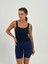 Kaşkorse Kumaş Geniş Askılı Crop Bluz 4