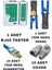 Yeni Nesil Ez RJ45 Sıkma Pensesi RJ11 RJ12 RJ45 Network Ağ Pense + Kablo Tester + 10 Adet Yeni Nesil Ez RJ45 Jack Konnektör + 10 Adet Cover Kılıf Set Paket 1