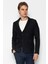 Erkek Slim Fit Çok Cepli Düğmeli Astarsız Örme Blazer Rahat Ceket 1