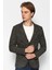 Erkek Slim Fit Çok Cepli Düğmeli Astarsız Örme Blazer Rahat Ceket 1