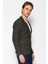 Erkek Slim Fit Çok Cepli Düğmeli Astarsız Örme Blazer Rahat Ceket 3