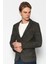 Erkek Slim Fit Çok Cepli Düğmeli Astarsız Örme Blazer Rahat Ceket 4