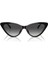 MK 2195U 30058G 56 Harbour Island Kadın Cat Eye Siyah Kemik Güneş Gözlüğü 2