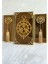 Casablanca 3 Lü Gold Aynalı Çerçeveli Püsküllü Duvar Saati Takımı, Wall Clock Hediye Ags001 38gmb 1