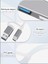 Alüminyum Metalik 4'ü 1 Arada USB + Type-C Çevirici, USB 3.0 Hızlı Klavye-Mouse Data Çoklayıcı 4