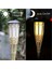 Gerçek Bambu Bahçe Aydınlatma Su Geçirmez Solar Bahçe Lambası Alev Efektli 60 cm 5