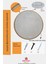 Antik Ahşap 3 Lü Dekoratif Ayna Seti Yuvarlak Ayna Duvar Aynası Banyo Lavabo Aynası 69-56-43 cm 5