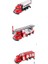 Oyuncak Metal Model Itfaiye Kamyonları 3 Lü Metal Set 1