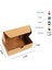 Kilitli E-Ticaret Hediye Kutusu, Kraft Karton Kargo Paketleme Kutusu, 25 Adet, 17X12X5 cm 2