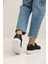 Siyah Beyaz Kadın Sneaker 0148 4