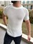 Tişört Örme Triko Tshirt Nefes Alabilen Desenli Terletmez Slim Fit Dar Kesim T-Shirt 1
