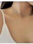 Kristal Taşlı ve Zincirli 2 Sıra Kolye Choker 1