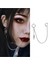 Ikisi Deliksiz Gothic Punk Mızrak Sallantılı Dudaktan Kulağa Fake Piercing 4