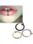 3 Adet 3 Renk Fake Piercing Deliksiz Kulak Dudak Burun Tüm Bölge 1