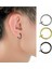 3 Adet Fake Sahte Piercing Küpe Kulak Dudak Burun 2