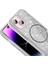 Apple iPhone 15 Plus Kılıf Magsafe Şarj Özellikli Parlayan Simli Zore Okso Kapak 3