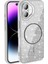 Apple iPhone 16 Plus Kılıf Magsafe Şarj Özellikli Parlayan Simli Zore Okso Kapak 2