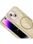 Apple iPhone 15 Plus Kılıf Magsafe Şarj Özellikli Parlayan Simli Zore Okso Kapak 3
