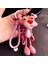 Karikatür Pvc Pembe Panter Aksiyon Figürü Oyuncakları Deri Halat Tutucu Metal Çan Pembe Panter Anahtarlık Kolye Çocuklar Yetişkin Hediye (Yurt Dışından) 3