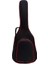 Klasik Gitar Çantası-Kılıfı-Kalın-Gigbag-Siyah-Kırmızı Fitil-Keten-Su GEÇİRMEZ-GTRSİYAHRED004 4