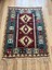 110 x 150 cm Küçük Boy Canlı Renkli Kilim, Harika Desenli ve Kondisyonlu, Vintage Severler Için Ev Hediyesi 1