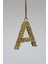 Gold Taşlı Dikiz Süsü Harfli 7 cm 1