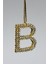 Gold Taşlı Dikiz Süsü Harfli 7 cm 2