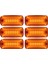 6 Adet Neon Ledli Yan Dorse Kasa Lambası 12-24 Volt Melek Kanadı Turuncu 1