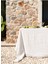 Linen Keten Masa Örtüsü Siyah-Beyaz 150 x 250 1