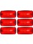 6 Adet Neon Ledli Yan Dorse Kasa Lambası 12-24 Volt Kırmızı 1