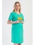 Kadın Kısa Kol Lohusa Yeşil Tunik C1T9N0O104 1