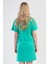 Kadın Kısa Kol Lohusa Yeşil Tunik C1T9N0O104 4