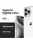 iPhone 16 Pro Max Kılıf Magsafe Uyumlu Airbag Tasarımlı Raptic Clear Serisi Şeffaf Kapak Beyaz 2
