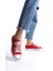 Kırmızı Kadın Kısa Keten Spor Ayakkabı Günlük Sneakers Cnv7 1