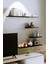4lü 100 cm 80 cm 30 cm Mat Siyah Mdf Uçan Gizli Bağlantı Dekoratif Duvar Rafı Kitaplık Tv Ünitesi 1