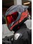 Rapıd 2 Race Xtreet Mat Siyah-Kırmızı Kask 2