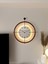 (Büyük Boy - 50*65 cm)Laviento Siyah (Beyaz Kadran) Pilli LED - Modern Dekoratif Metal Cam Ayna Duvar Saati 1