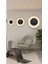 (Büyük Boy - 55*55 cm) Gold Deluxe Ledli(Pilli) - Siyah Göbek - Modern Dekoratif Metal Duvar Saati 4