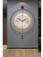 (Orta Boy - 37*55 cm) Black Fred LED Kristal ABS GÖBEK- - Modern Dekoratif Metal Duvar Saati 1