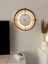 (Büyük Boy - 55*55 cm) Siyah Deluxe Ledli(Pilli) - Beyaz Göbek - Modern Dekoratif Metal Duvar Saati 3