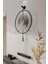 (Xxl 75*105 cm) Füme Camlı Luxry E x C L U S I V E - Siyah Metal Duvar Saati 2
