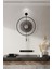 (Büyük Boy - 50*75 cm)- Füme Camlı Luxry E x C L U S I V E - Siyah Metal Duvar Saati 2