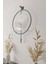 (Büyük Boy - 50*75 cm) - Antrasit Luxry Şefaf Cam Metal Dekoratif Camlı Lüx Duvar Saati 1