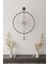 (Büyük Boy - 50*75 cm) - Antrasit Luxry Şefaf Cam Metal Dekoratif Camlı Lüx Duvar Saati 3