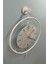 (Orta Boy - 37*55 cm) (Beyaz) Timelles - Pilli LED Sistemi - Metal Duvar Saati 4