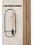 2 Li Siyah Oval Çiçeklik , Modern Dekoratif Metal Duvar Çiçeklik 1