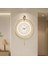 (Büyük Boy - 50*75 cm) Timelles Love Gold Led'li , Modern Dekoratif Metal Duvar Saati 1