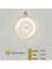 (Büyük Boy - 50*75 cm) Timelles Love Gold Led'li , Modern Dekoratif Metal Duvar Saati 5